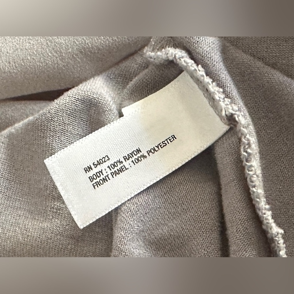 GAP Light Grey Draped Women's Blouse - Picture 9 of 10